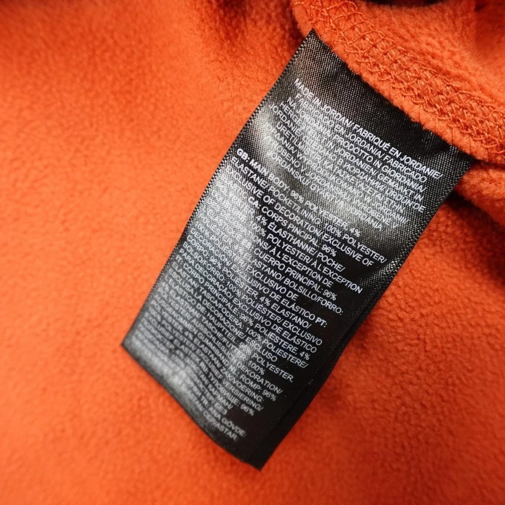 North Face Canyonland Jacket Mens XL Orange Full Zip Fleece Lined Lightweight